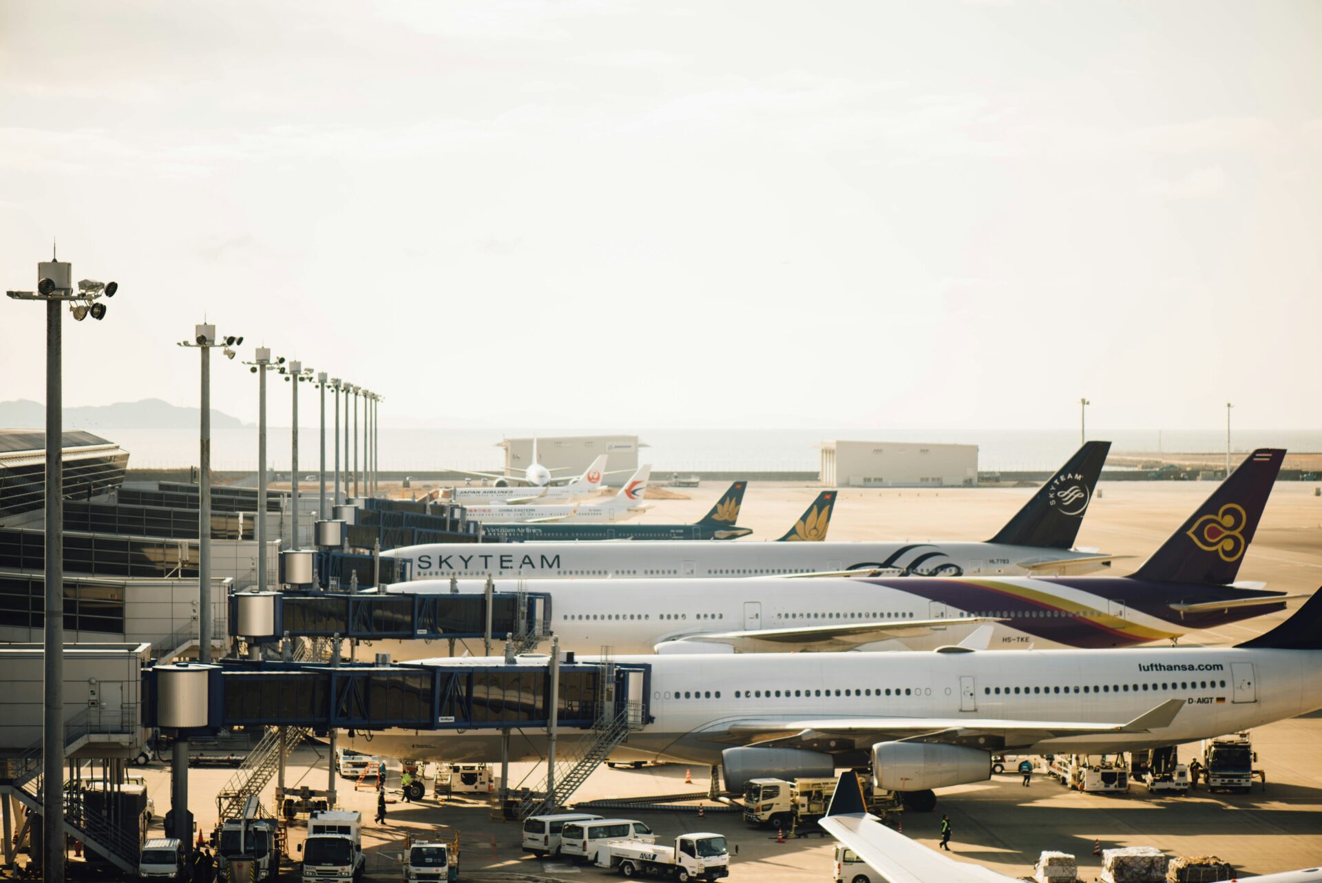 Planes Docking Terminal Gates